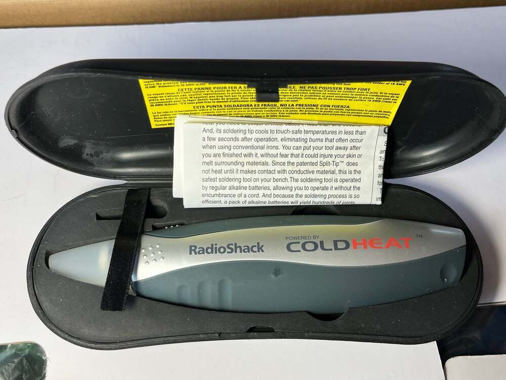 RadioShack ColdHeat Cordless Soldering Iron with Carrying Case